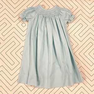 Krewe Light Blue Smocked Dress